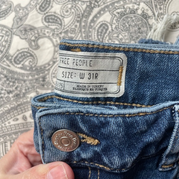Free People Indigo Denim Jeans - Picture 2 of 4